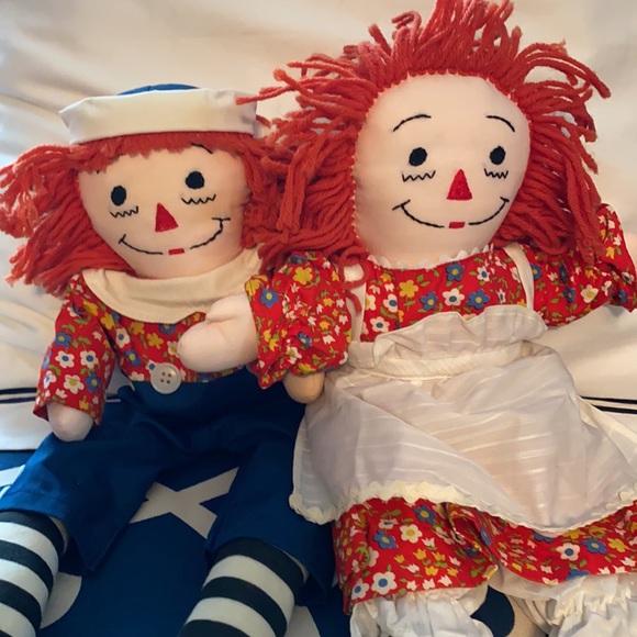 Vintage Hand made Raggedy Ann and Andy dolls - Picture 5 of 6